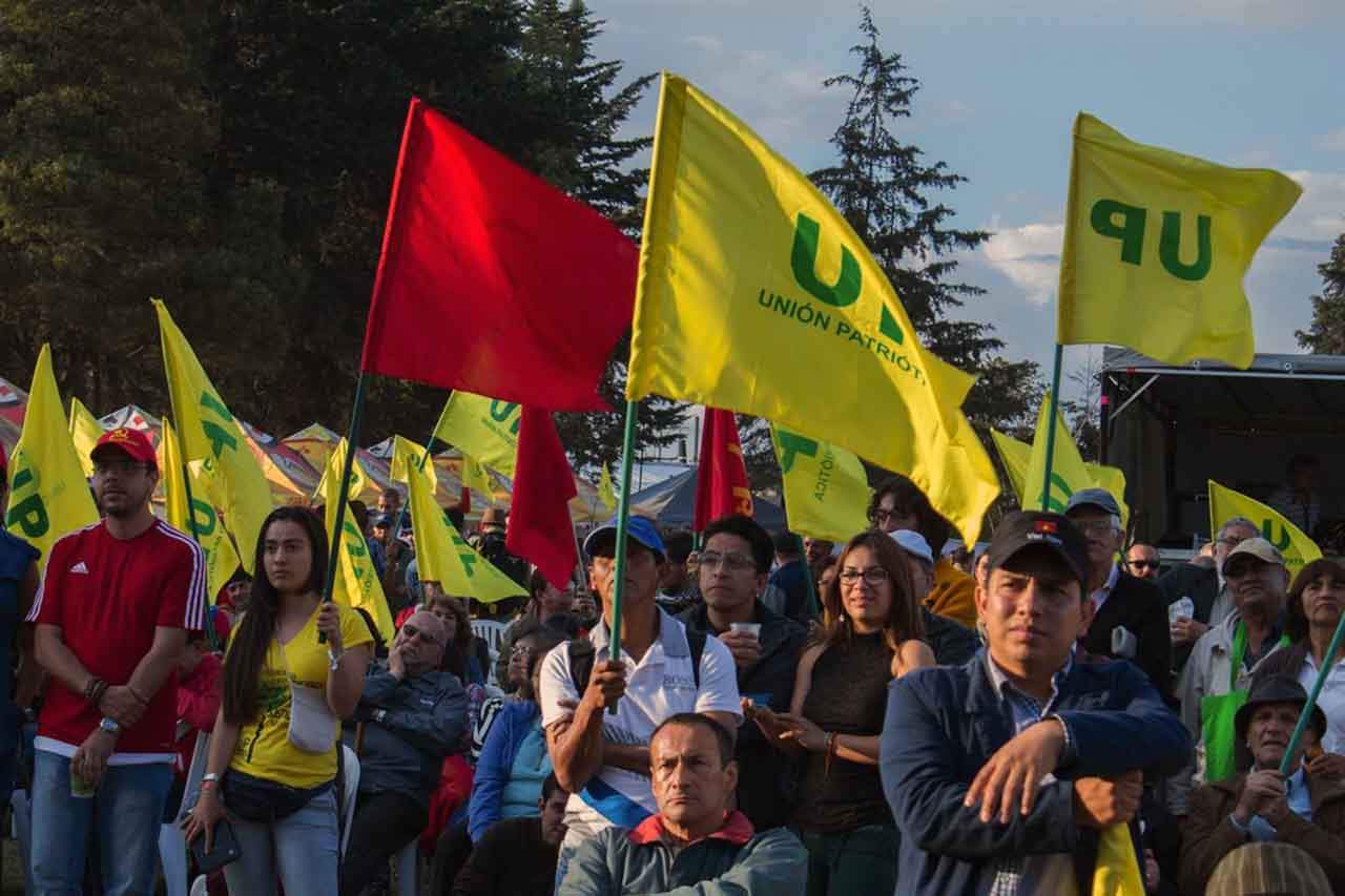 Simpatizantes del partido político Unión Patriótica (UP) de Colombia / Foto: EP