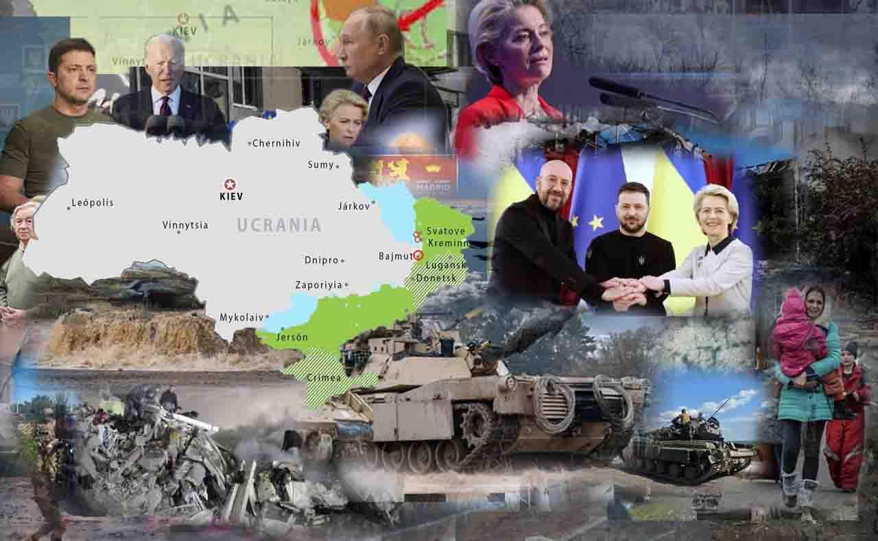 Mapas de los ataques militares en Ucrania a 6 de febrero de 2023 / Imágenes: EA - EP