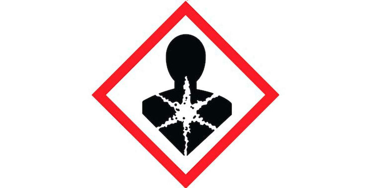 Símbolo de advertencia de sustancias químicas cancerígenas / Imagen: Wikipedia