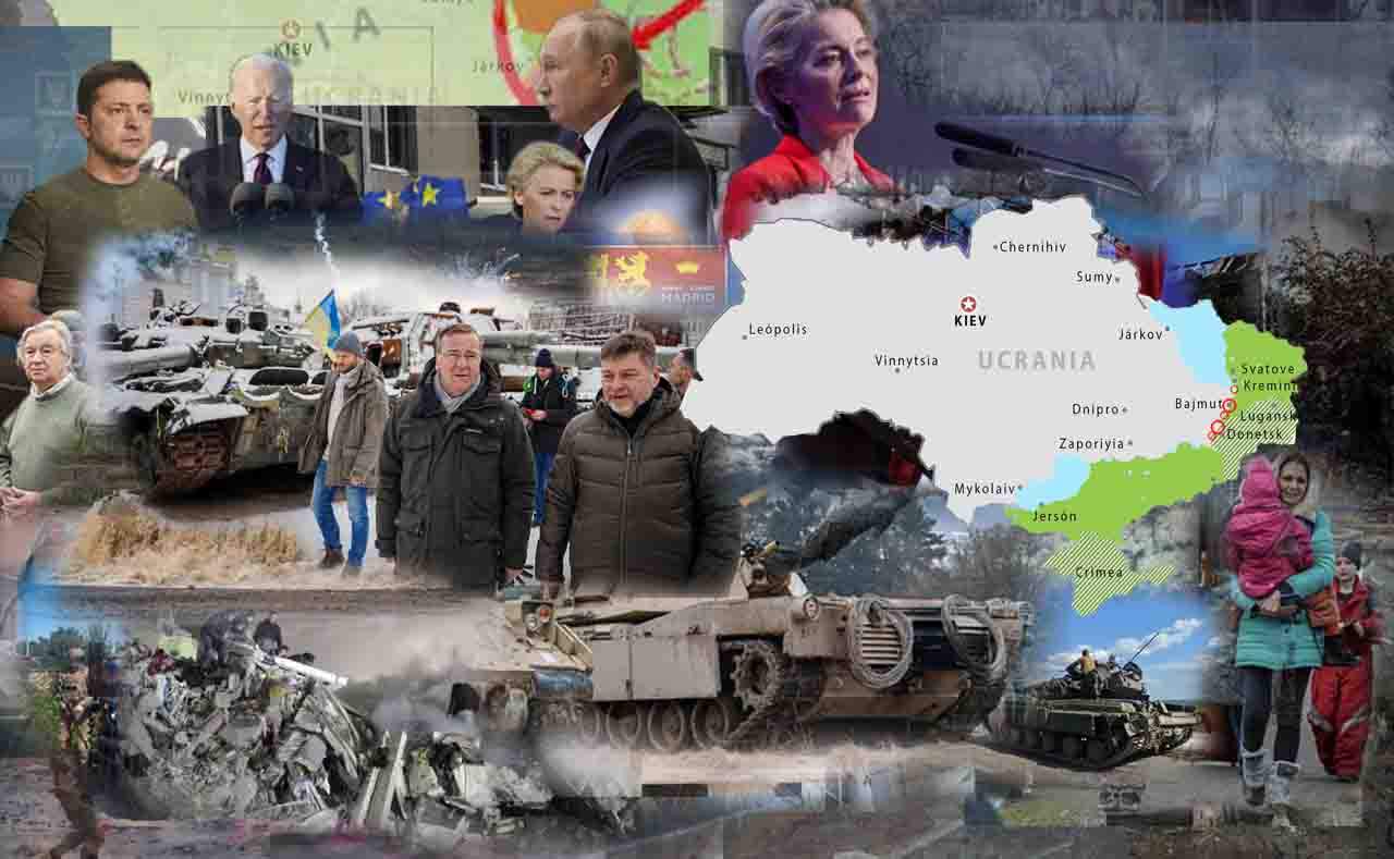 Mapas de los ataques militares en Ucrania a 7 de febrero de 2023 / Imágenes: EA - EP