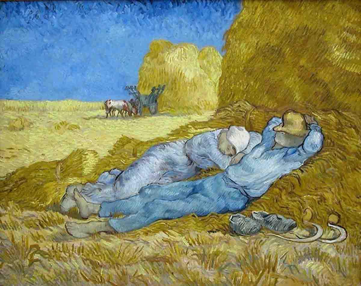 Rehabilitar la siesta / Imagen: Pintura de Van Gogh - Wikimedia Commons