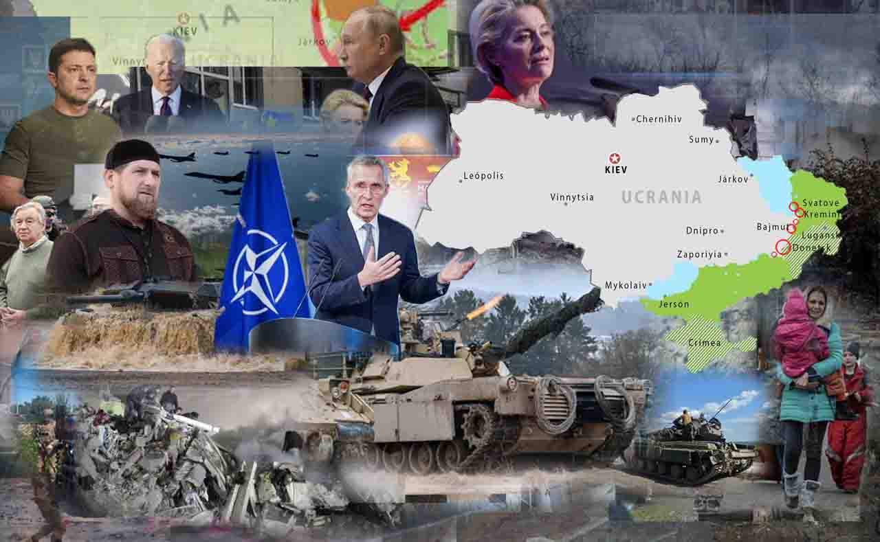 Mapas de los ataques militares en Ucrania a 13 de febrero de 2023 / Imágenes: EA - EP