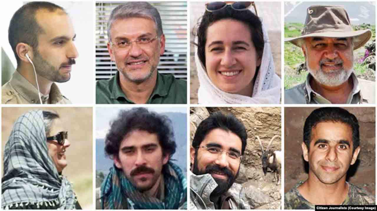 Los ocho activistas medioambientales condenados en Irán / Foto: Amnistía Internacional
