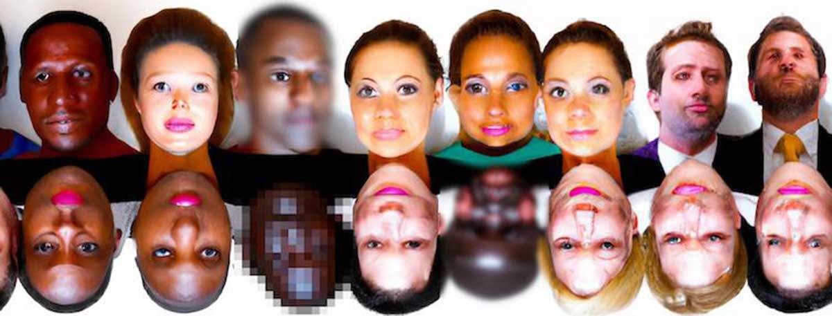 Caras generadas con la inteligencia artificial / Imagen: Dall.e. CC BY-NC
