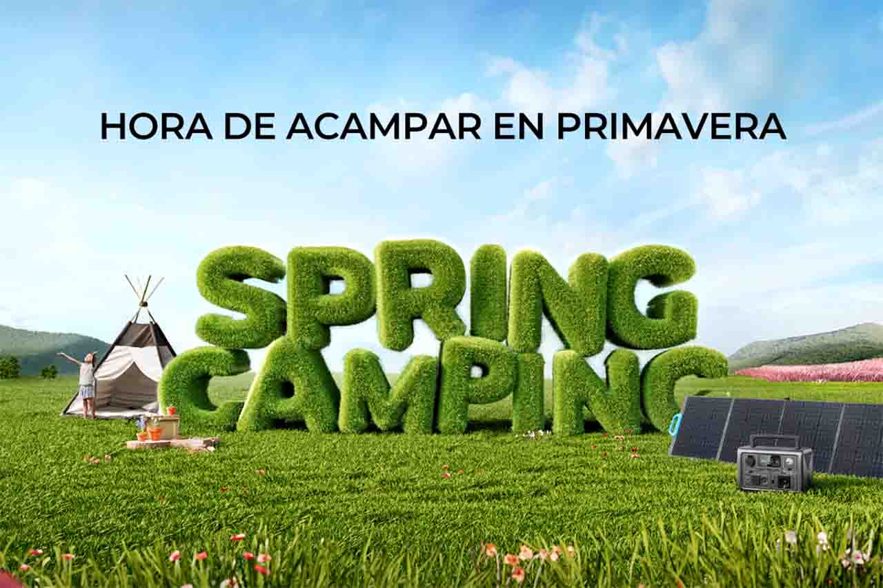 Hora de acampar en primavera / Imagen: BLUETTI