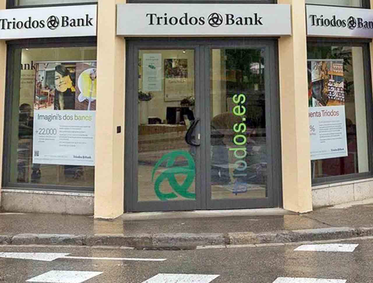 Oficina en Girona (Catalunya), del banco ético de origen holandés Triodos Bank / Foto: EP