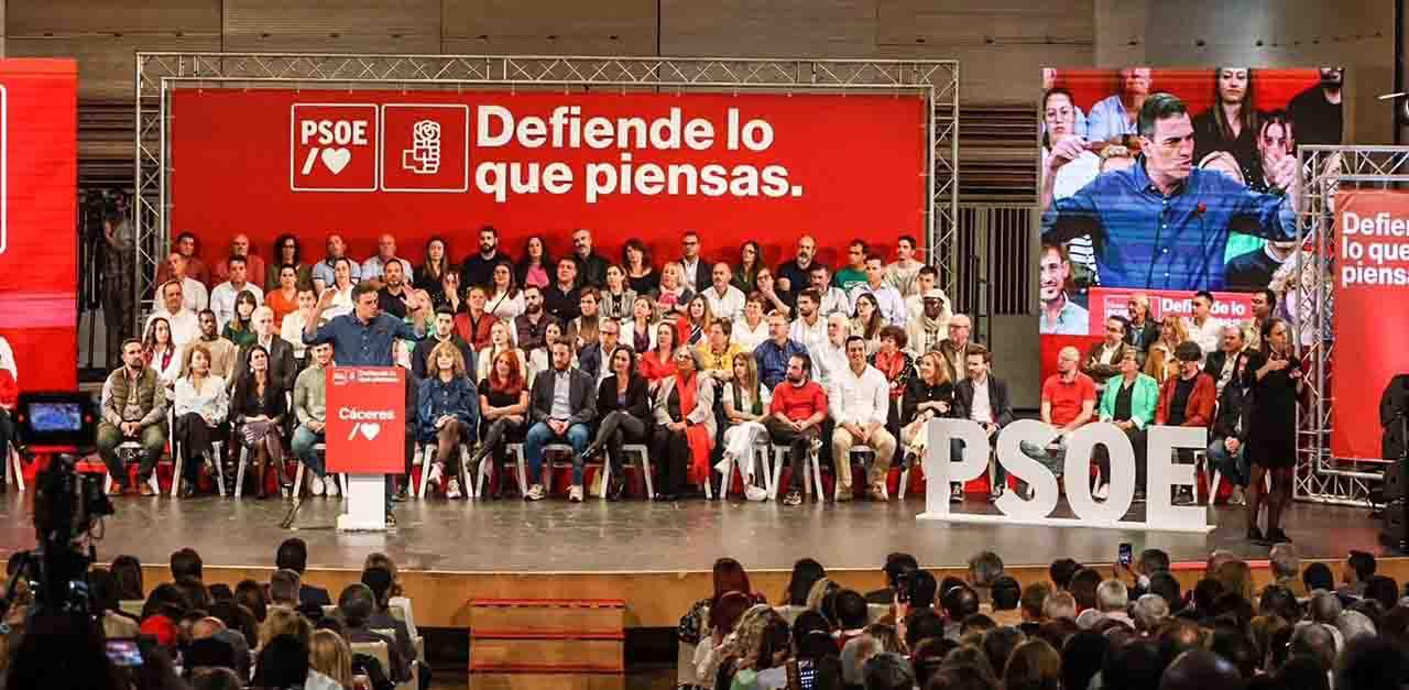 El presidente del Gobierno, Pedro Sánchez, en un acto en Cáceres / Foto: EP