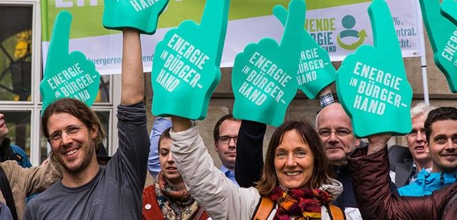 Berlineses por una gestión pública de la electricidad / Foto: Bund-Energiewende