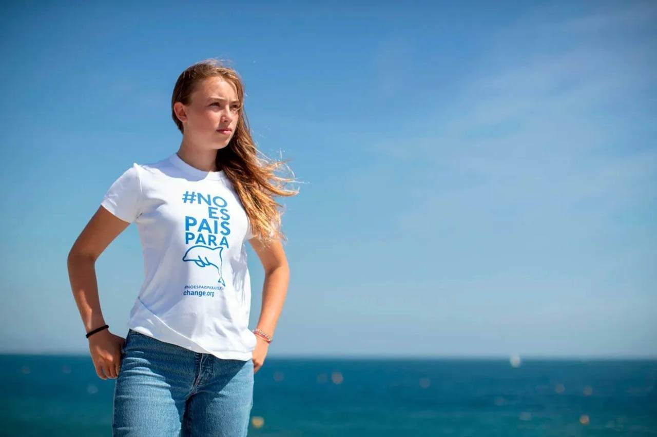 La joven activista medioambiental Olivia Mandle