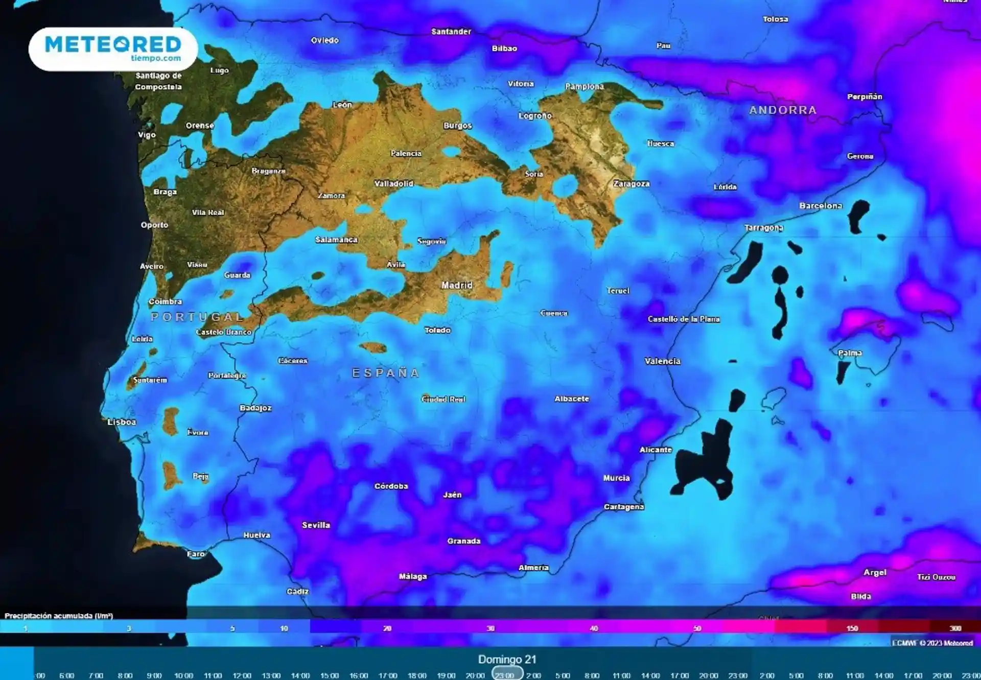 El fin de semana del 19 al 20 de mayo estará marcado por un escenario de chubascos y tormentas / Imagen: Meteored