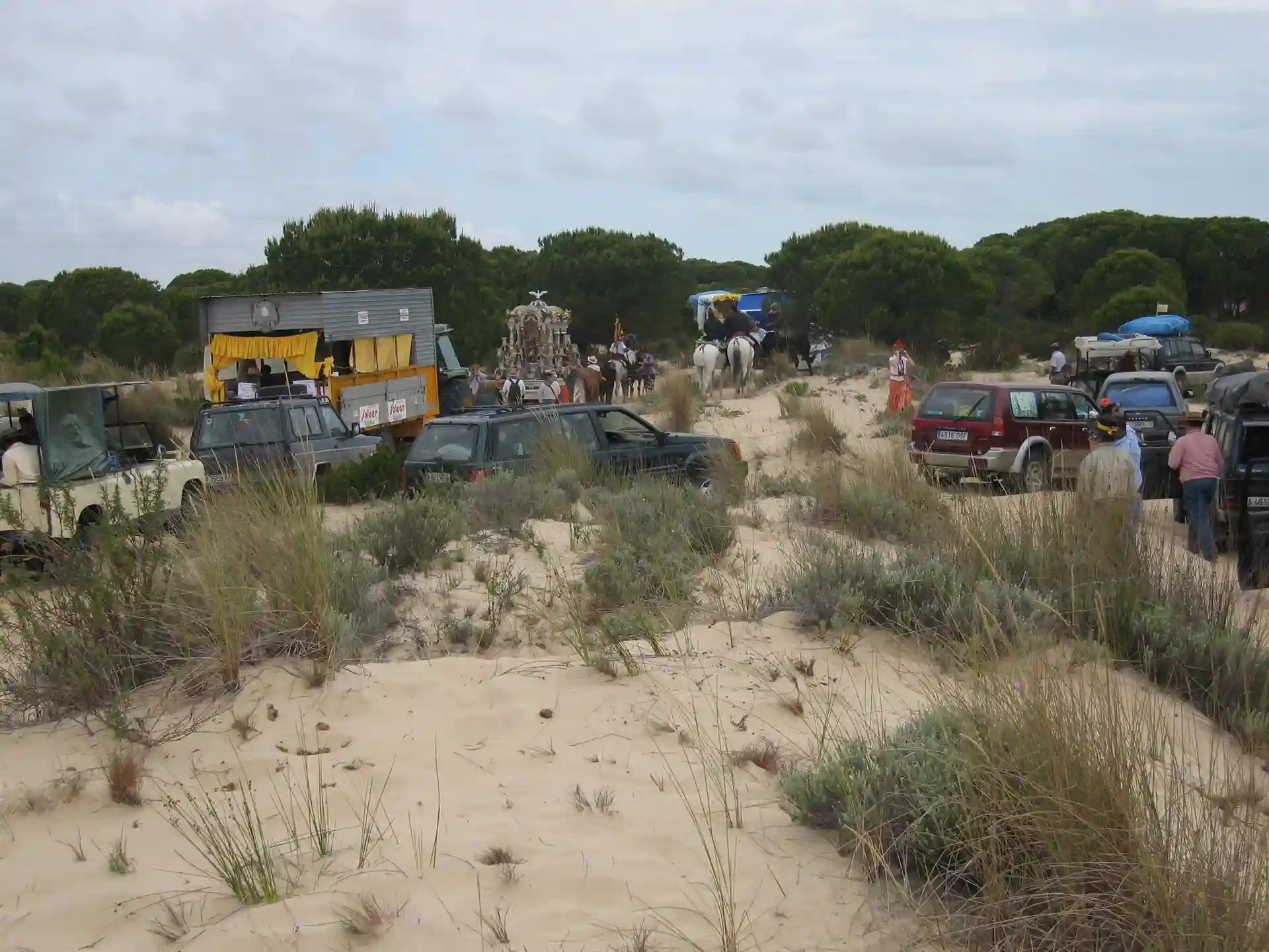 Rocieros por los caminos que cruzan el Parque Nacional de Doñana / Foto: SEO/BirdLife