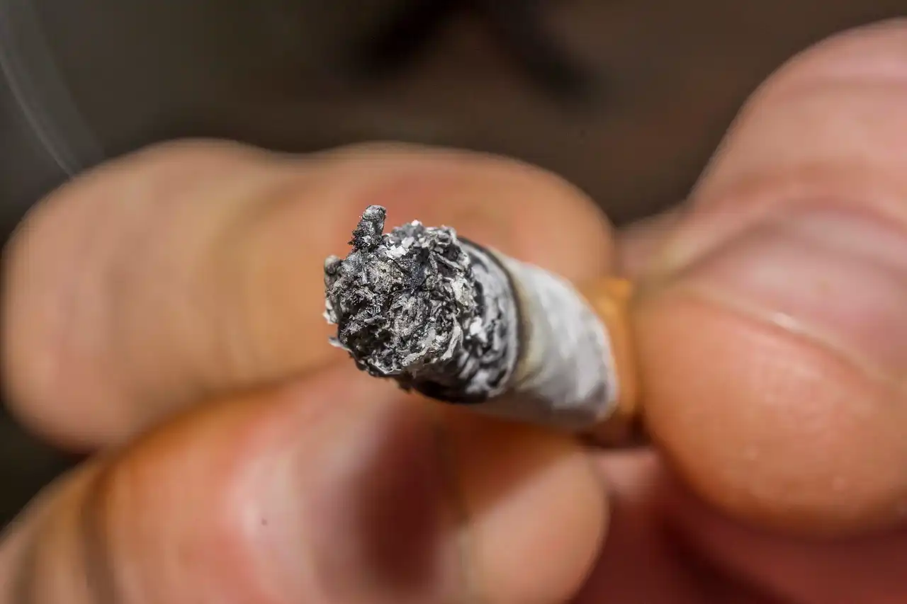 Cigarrillo encendido en el Día Mundial sin Tabaco 2024 / Foto: PB