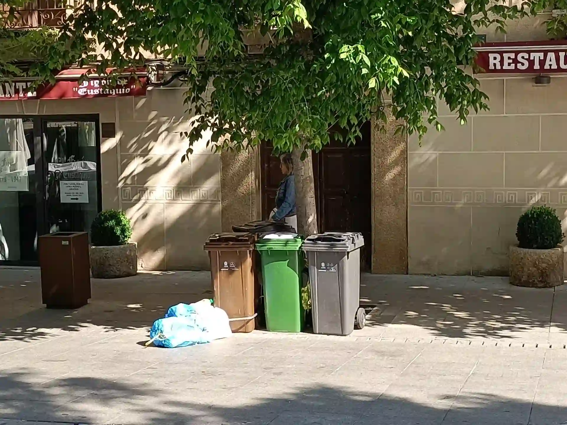 Contenedores de basura del servicio de recogida puerta a puerta. Objetivo de reciclaje / Foto: EP
