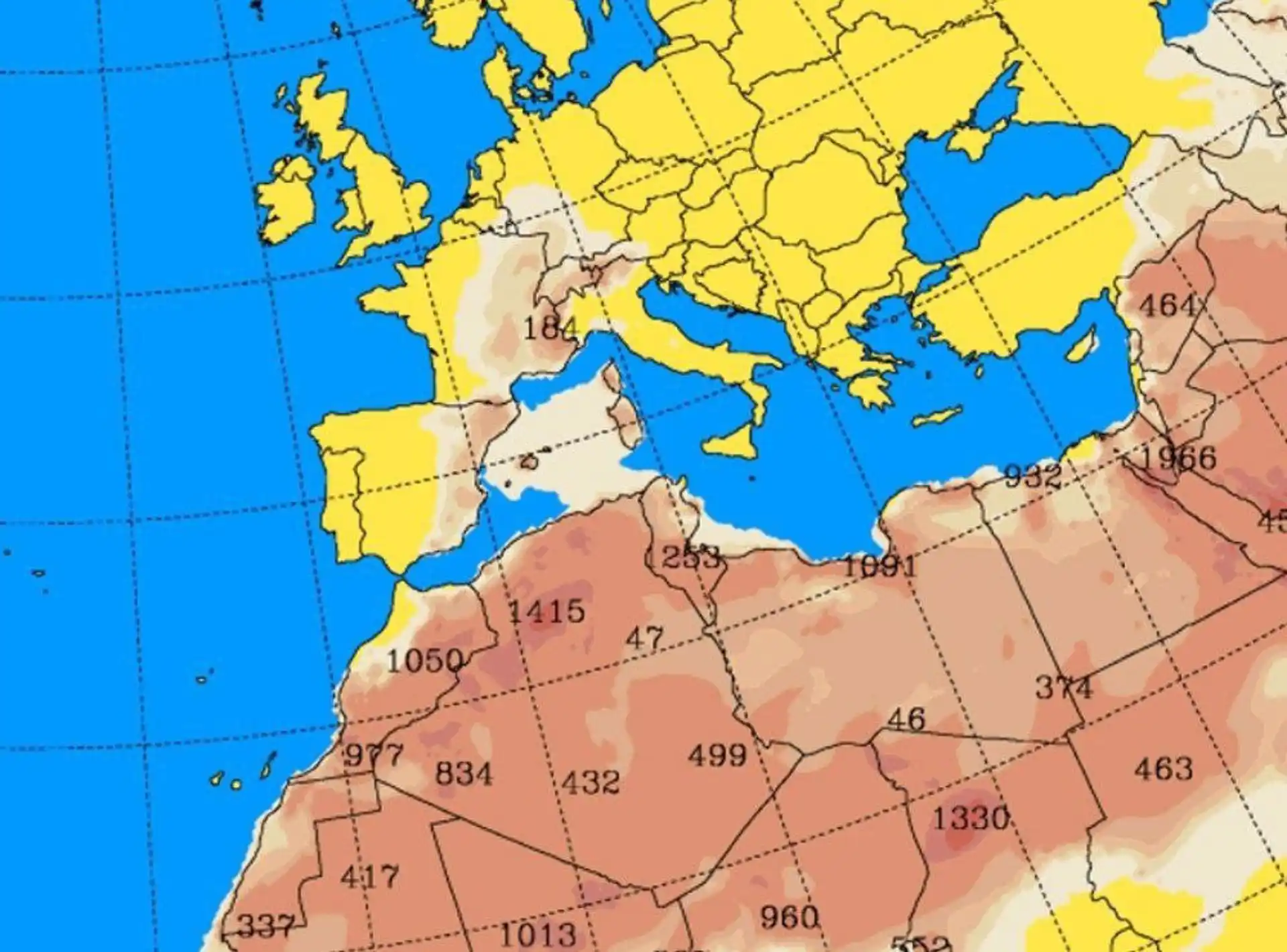 Alerta en Baleares por intrusión de polvo sahariano / Imagen: EP