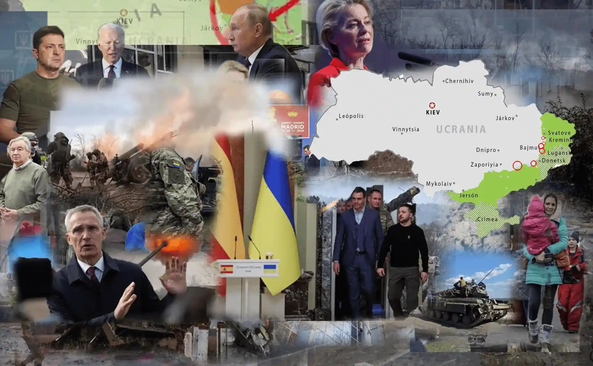 Mapas de los ataques militares en Ucrania a 30 de junio de 2023 / Imágenes: EA - EP