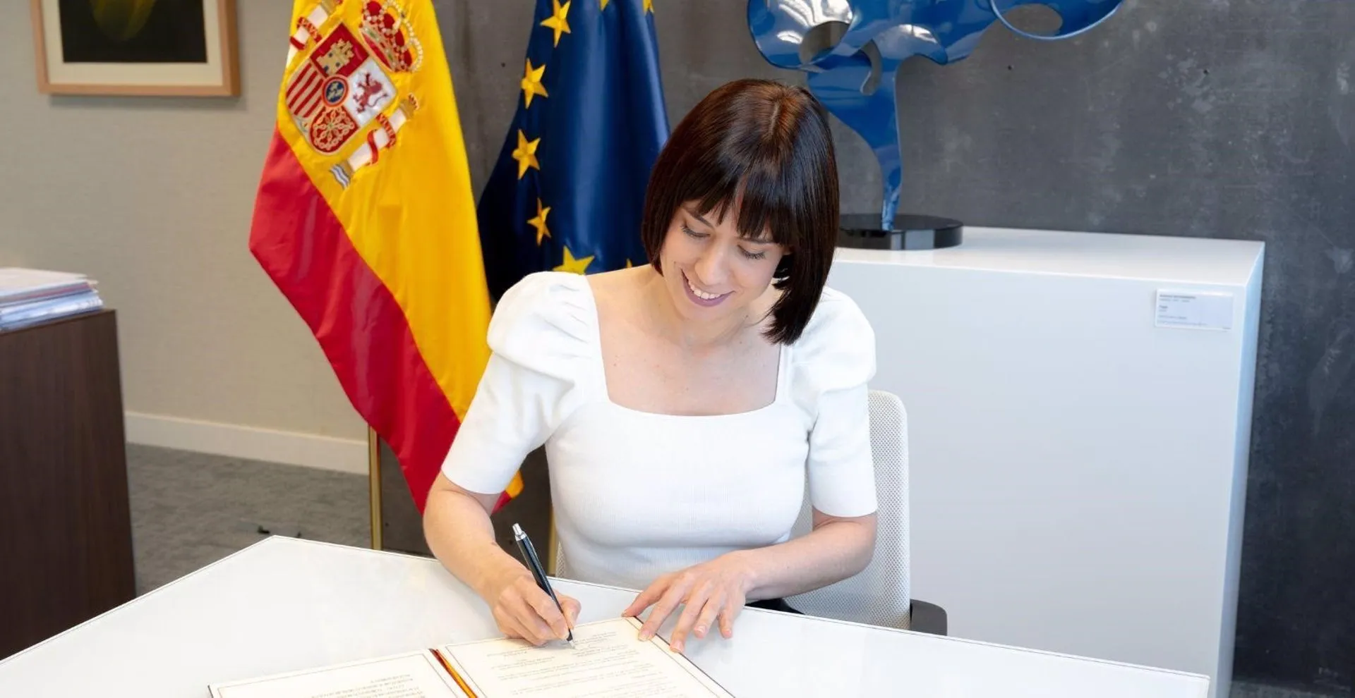 Acuerdo entre España y China para proyectos de renovables e hidrógeno verde. La ministra de Ciencia e Innovación, Diana Morant / Foto: EP