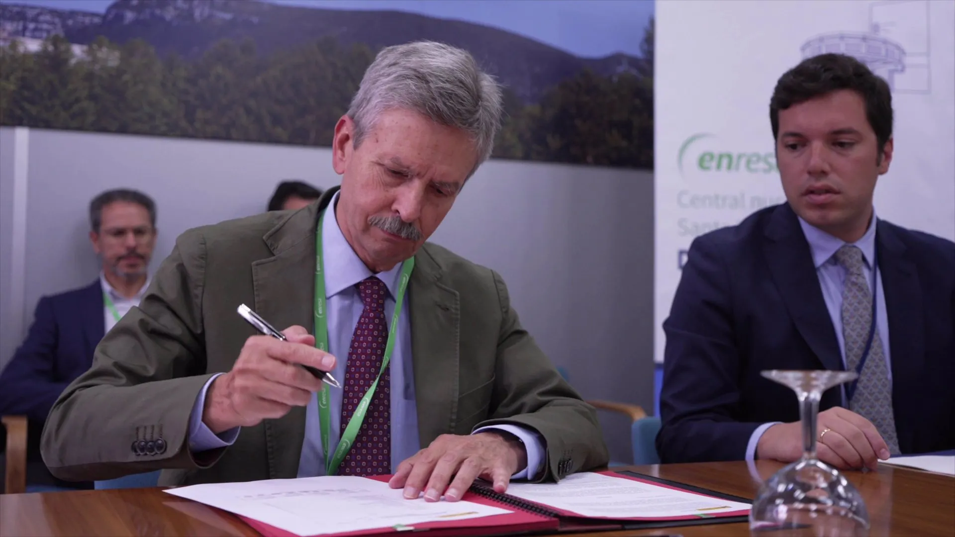 Firma de transferencia de titularidad de Nuclenor a Enresa de la central nuclear de Santa María de Garoña / Foto: EP