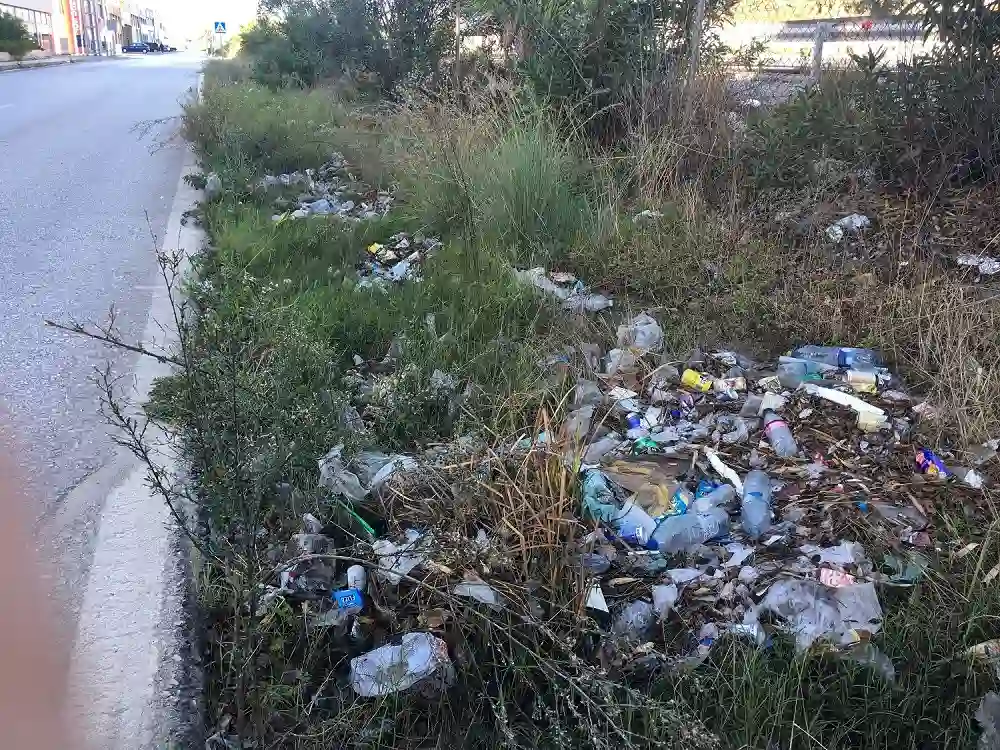 Piden que no se tire basura a las cunetas durante los viajes / Foto: Ecologistas en Acción