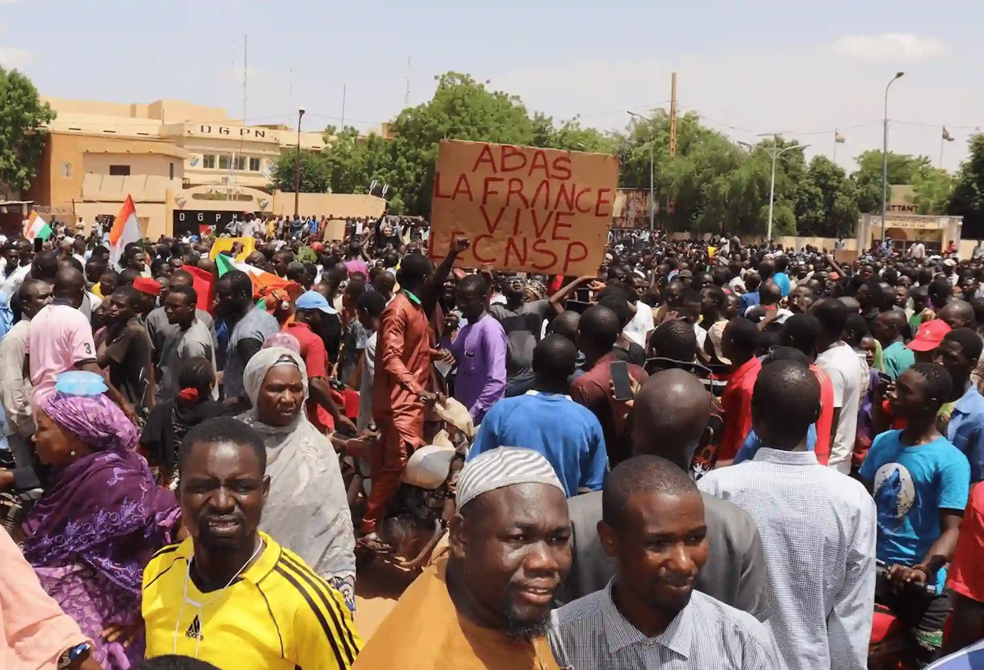 Manifestantes en favor del golpe de Estado en Níger / Foto: EP