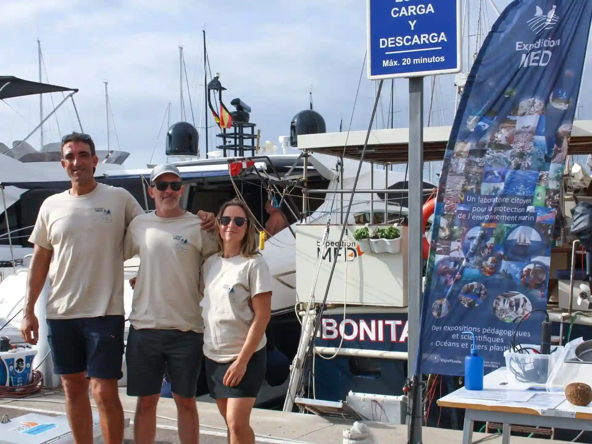 Representantes de la expedición científica 'Expedición Med' que investiga la presencia de plásticos en el Mediterráneo / Foto: Marina Port de Mallorca