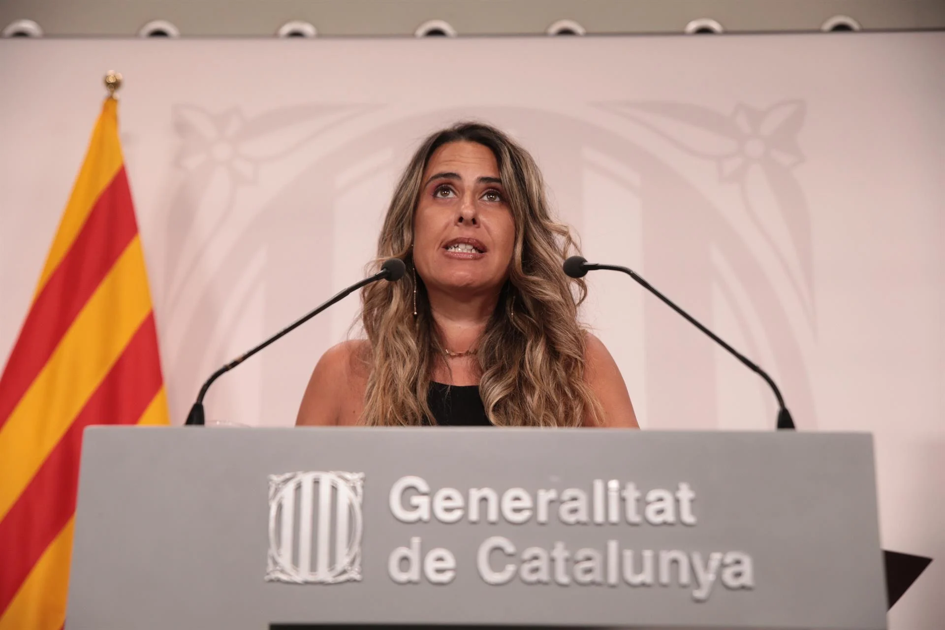 La portavoz del Govern de la Generalitat de Catalunya, Patrícia Plaja. La lluvia no ha mejorado las reservas de agua en los embalses / Foto: Kike Rincón