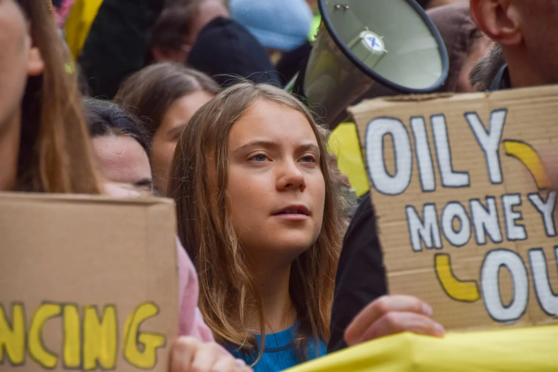 Greta Thunberg vuelve a manifestarse en Londres  contra los combustibles fósiles / Foto: Vuk Valcic - EP