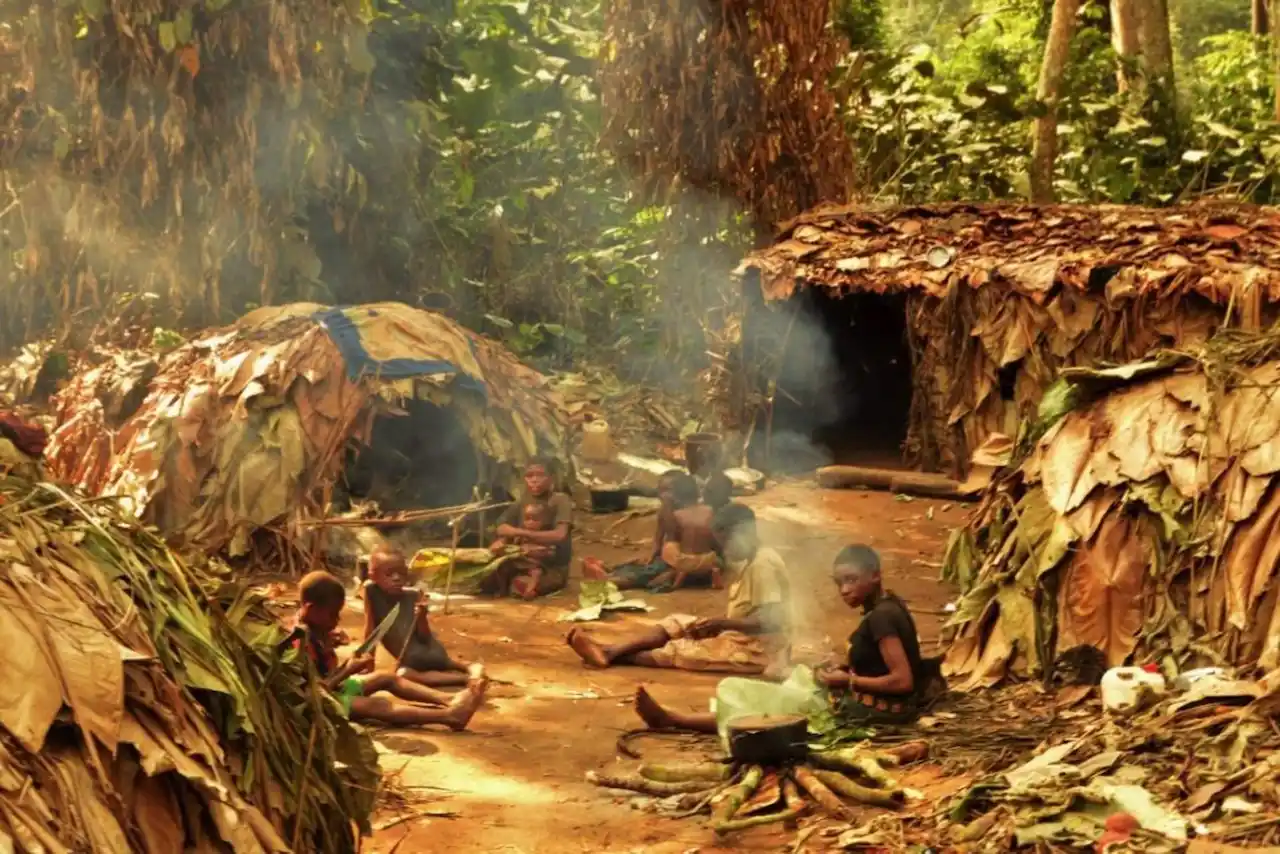 Un campamento de Mbenjele en la selva tropical del Congo. Las madres primitivas tuvieron más apoyo social / Foto: Nikhil Chaudhary