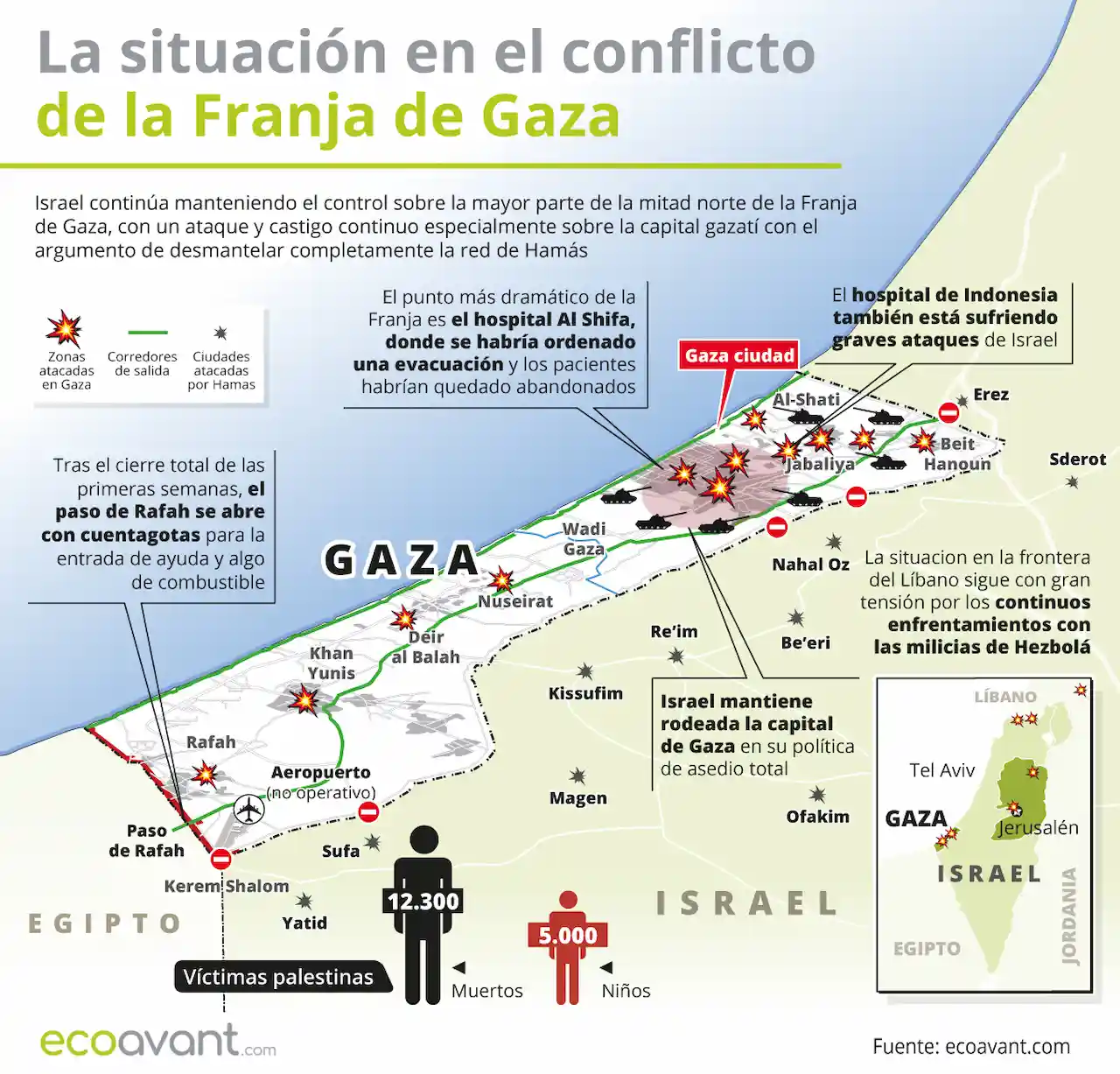 La situación en la ofensiva militar de Israel en Gaza / Foto: EA