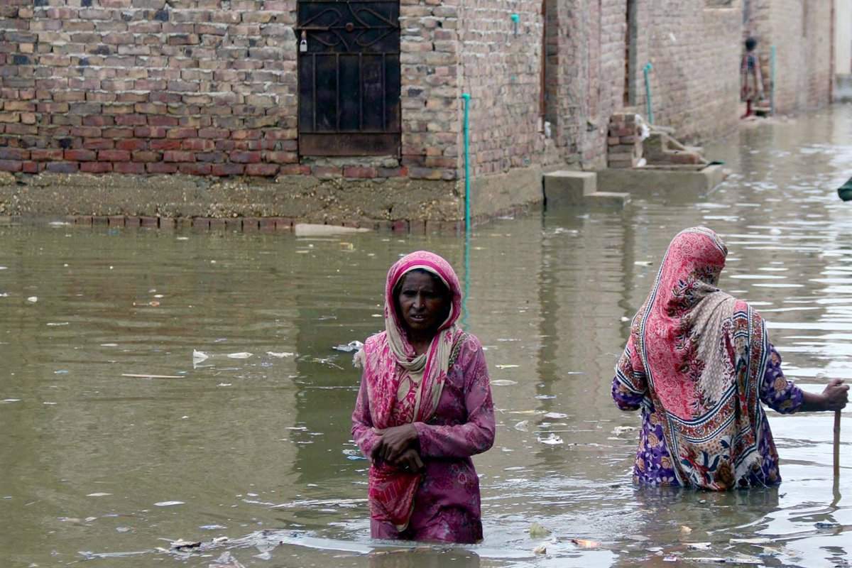 Inundaciones en Pakistán en 2022.  La salud está por fin en la agenda climática / Foto: EP