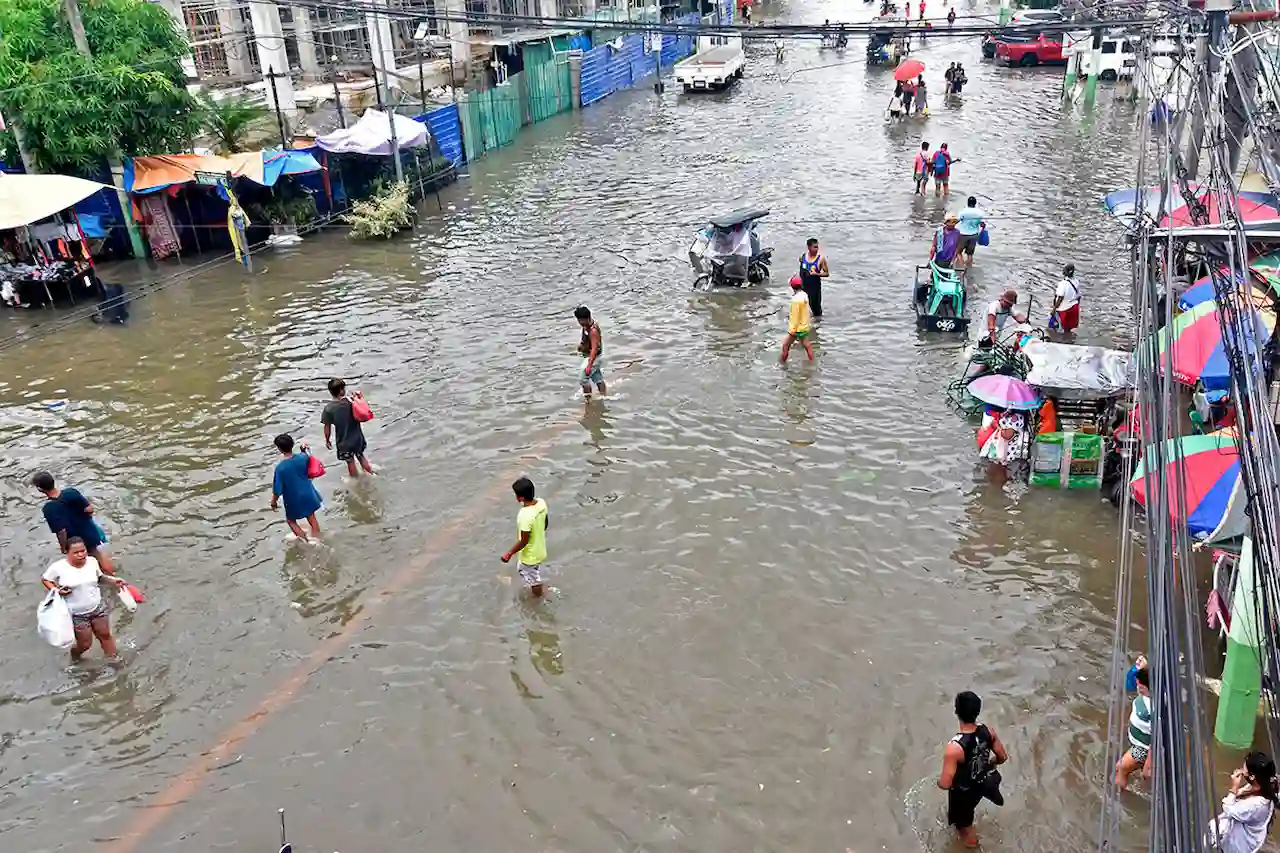 Los fenómenos meteorológicos extremos suponen pérdidas de un 1 % del PIB. COP28. Financiación climática. Tifón en Filipinas / Foto: EP
