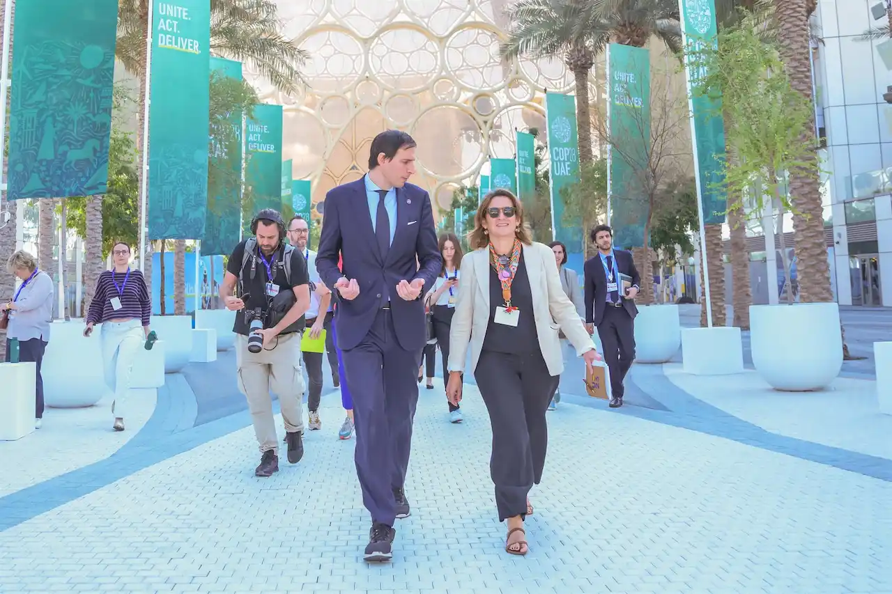 La ministra para la Transición Ecológica, Teresa Ribera, durante la COP28 en Dubai / Foto: MITECO - EP