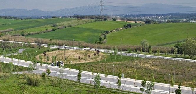 Terrenos agrícolas adquiridos para construir un polígono industrial cerca de Barcelona / Foto: Josep Cano