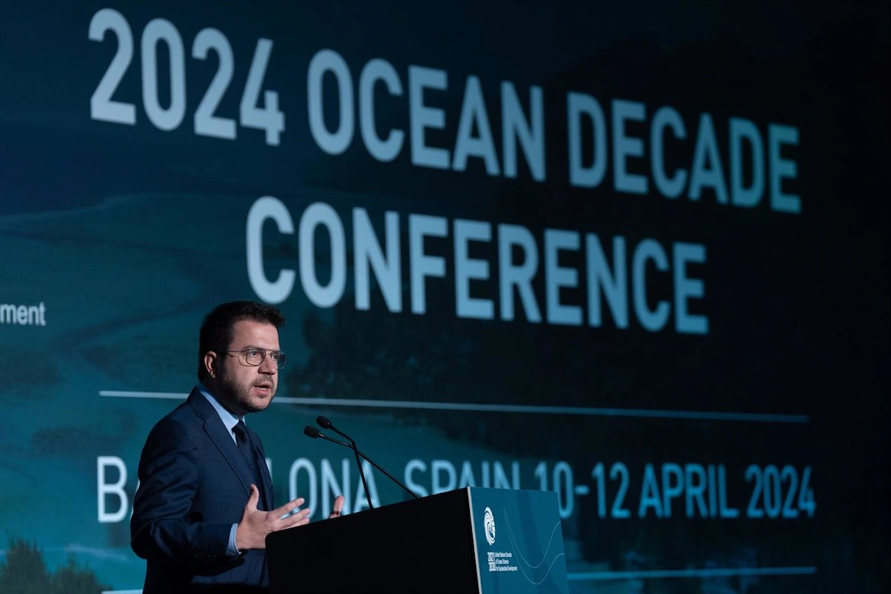 Conferencia del Decenio del Océano. El President de la Generalitat, Pere Aragonés / Foto: EP