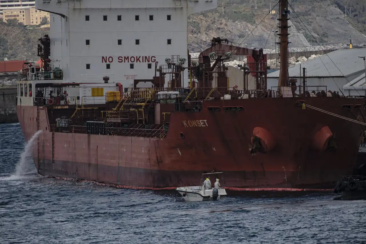 Vista del barco, K Onset, en el puerto de Ceuta / Foto: EP