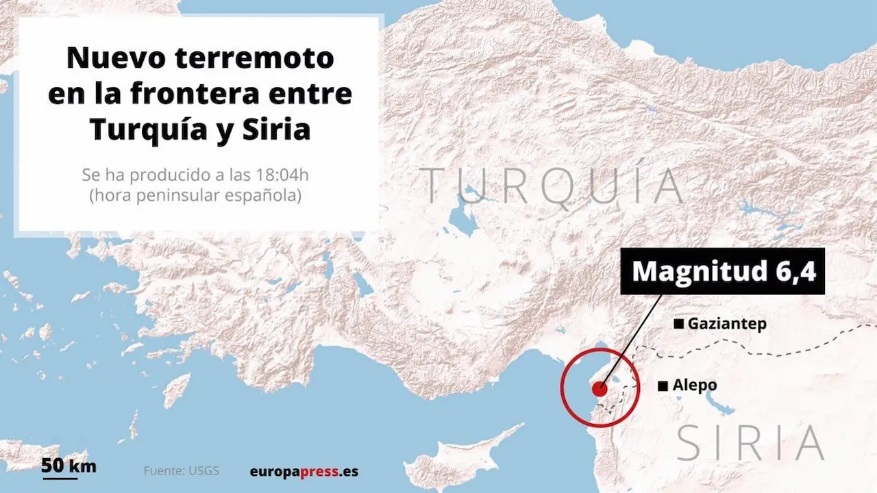 La influencia del clima como causa de algunos terremotos. Terremoto entre Turquía y Siria / Imagen: EP