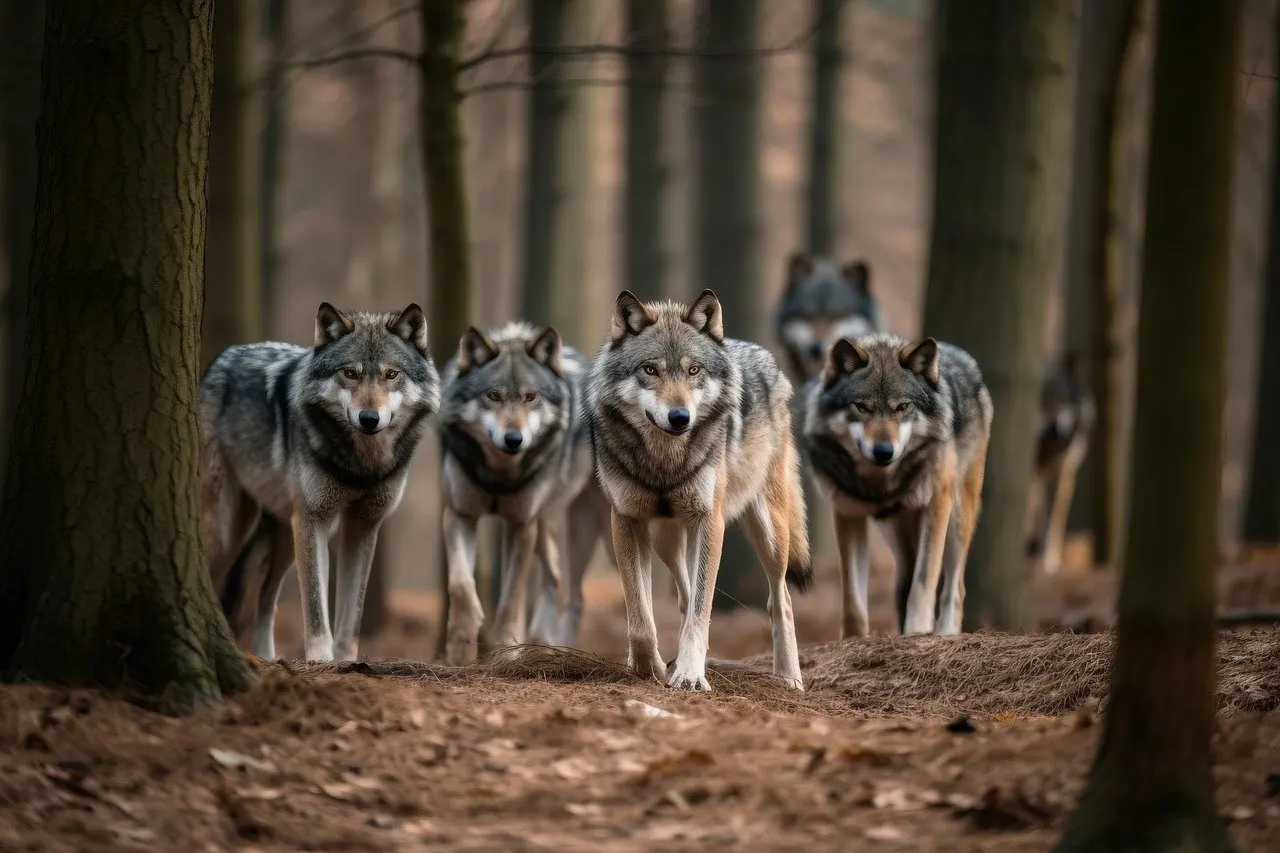 El lobo es una solución al incremento de ungulados / Imagen: AI generated-PB