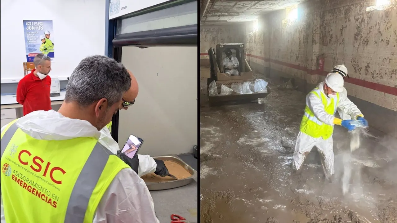 Utilizan compuestos espesantes para retirar los lodos de la DANA / Foto: CSIC