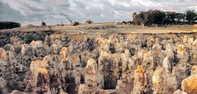 Una zona devastada por la extracción de fosfatos / Foto: República de Nauru