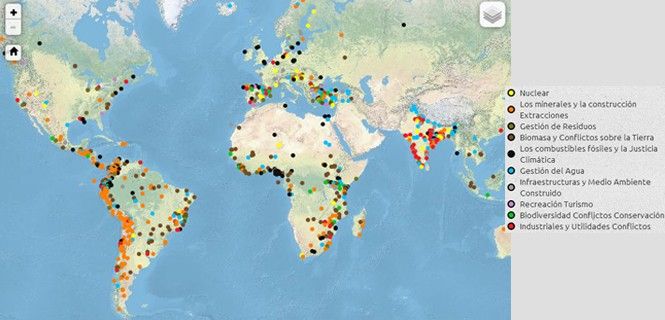 Atlas de los espacios de resistencia ecológicos / Imagen: EJ Atlas