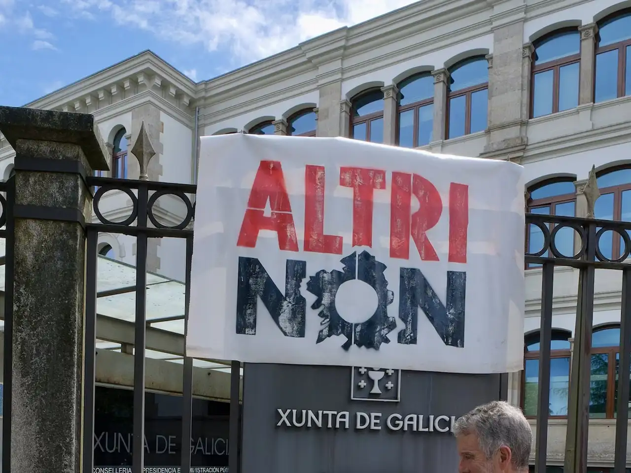 'Altri, No'. "Batalla judicial" ante las "irregularidades del proyecto de Altri / Foto: César Arxina - EP