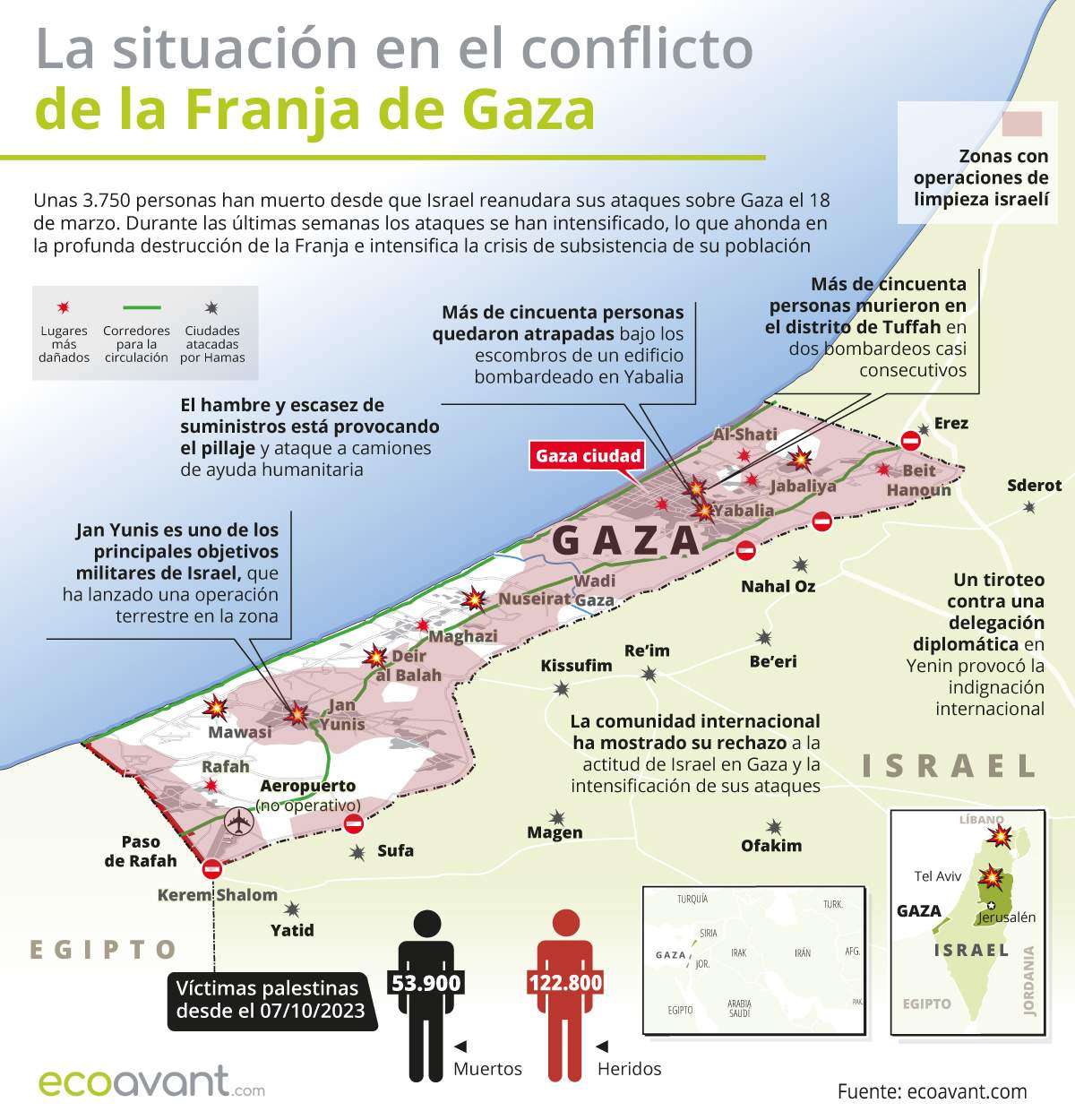 La situación en la ofensiva militar de Israel en Gaza a 26 de mayo de 2025 / Foto: EA La situación en la ofensiva militar de Israel en Gaza a 26 de mayo de 2025 / Foto: EA