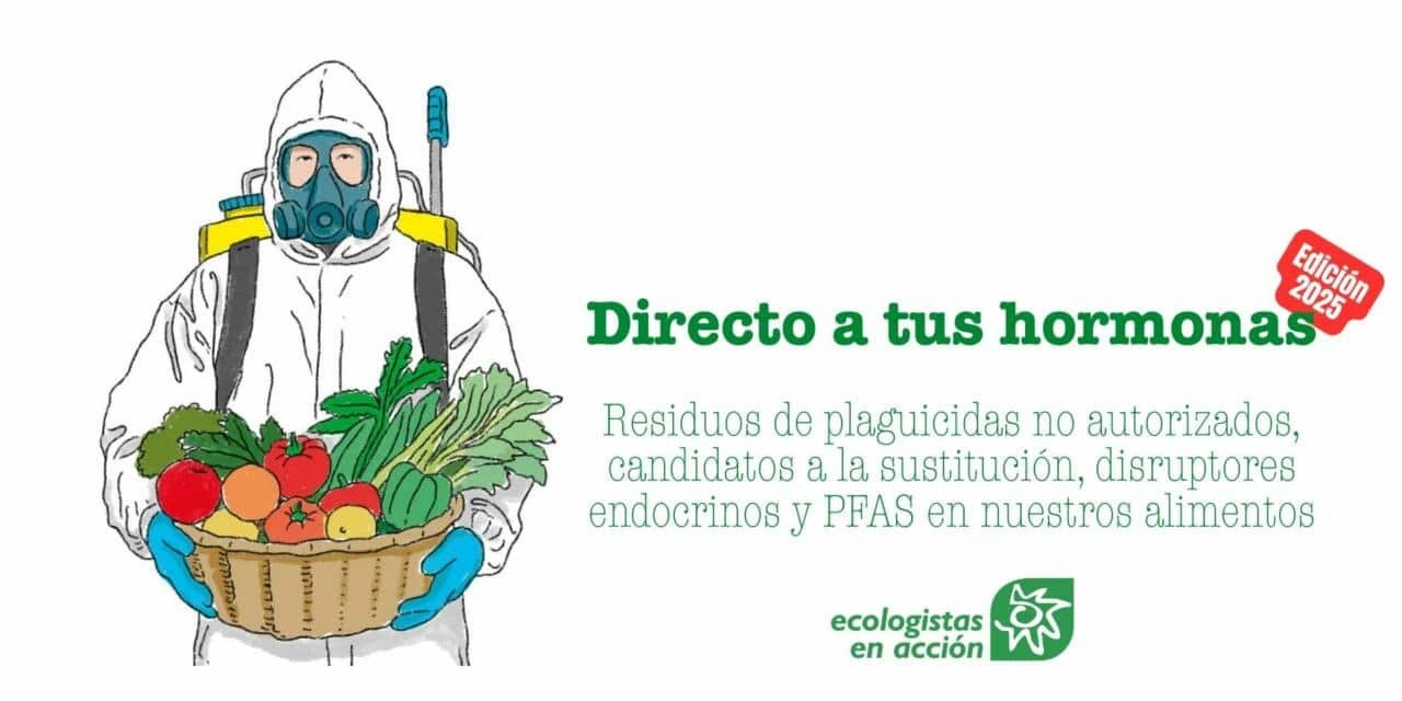'Directo a tus hormonas' alimentos cotidianos contaminados por plaguicidas / Imagen: ECologistas en Acción