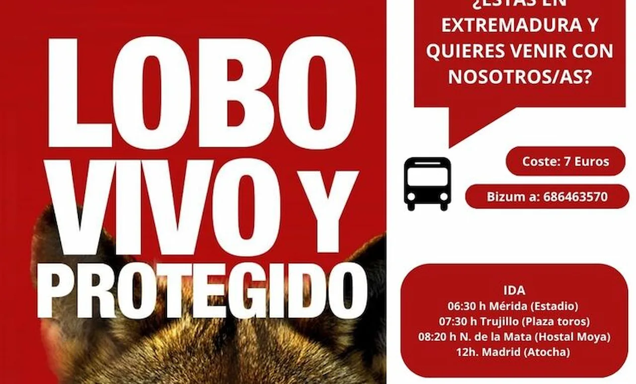 '¡El lobo se defiende!' marcha a Madrid el próximo 22 junio / Imagen: EP