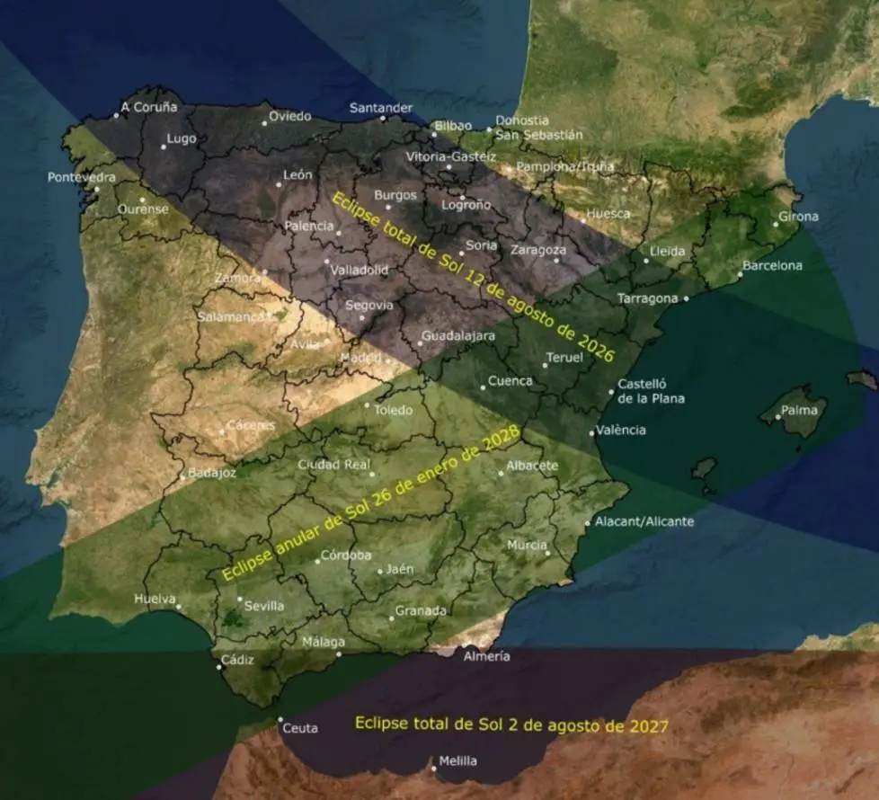 Espana se prepara para una sucesion de eclipses de Sol en los proximos tres anos (1) Espana se prepara para una sucesion de eclipses de Sol en los proximos tres anos (1)