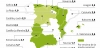Variación interanual de la inflación y el IPC por CCAA hasta junio de 2025 / Mapa: EA