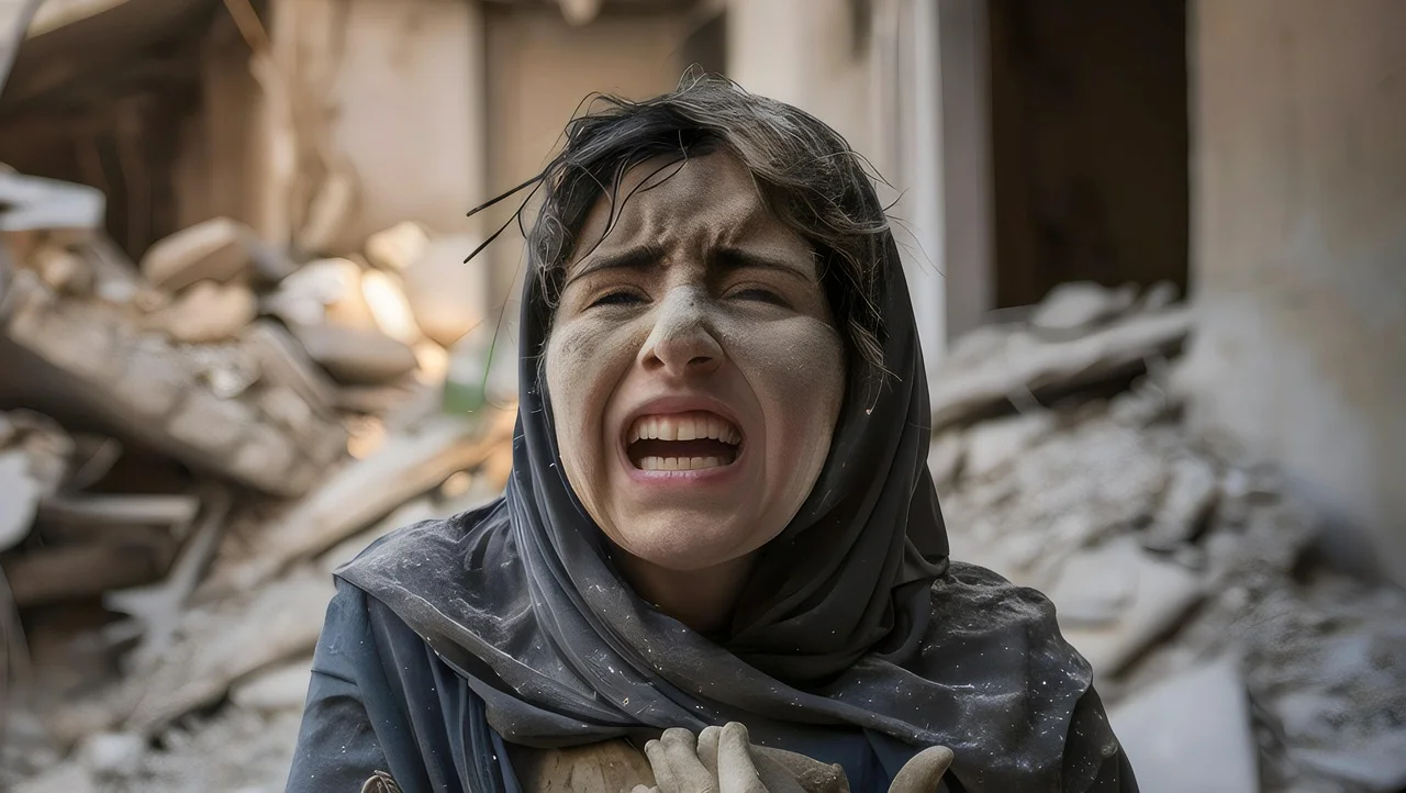 Tras un ataque aéreo israelí contra varias viviendas en el sur de la Franja de Gaza / Imagen: PB