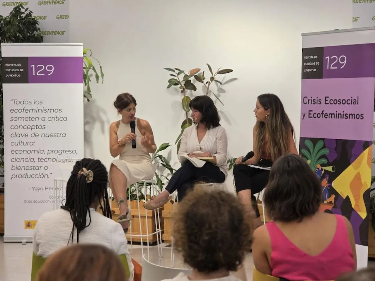 La ministra de Juventud e Infancia, Sira Rego, en un acto de 'Injuve' sobre la crisis ecosocial / Foto: Ministerio de Juventud e Infancia