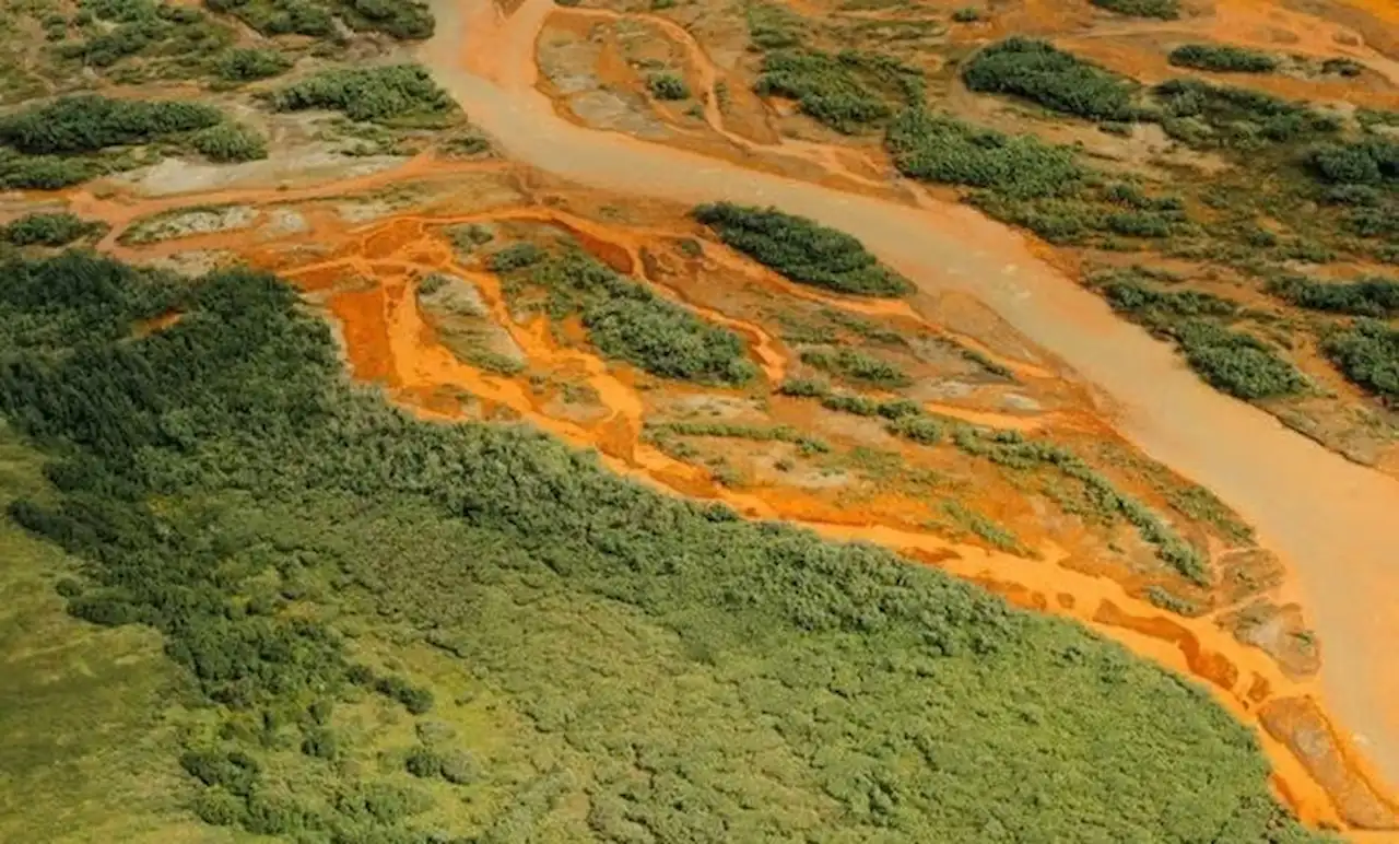 El río Salmon en Alaska ahora tiene un color naranja / Foto: UC Riverside