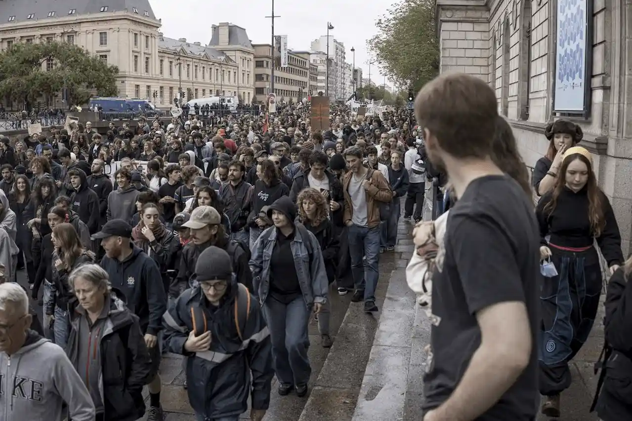 Movilizaciones en Rennes, Francia, el 10 de septiembre contra el proyecto presupuestario del Gobierno / Foto: EP