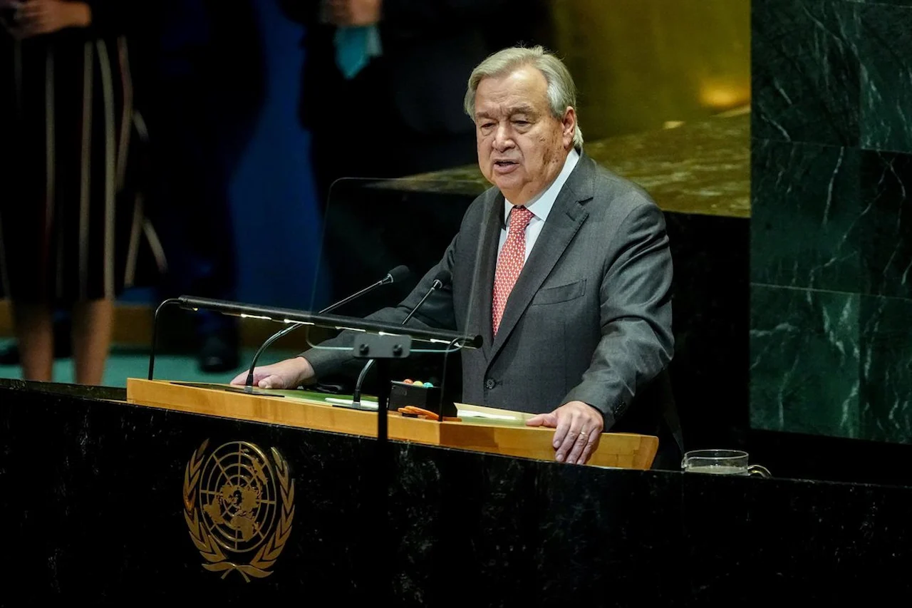 El secretario general de la ONU, António Guterres, en la Asamblea General / Foto: EP
